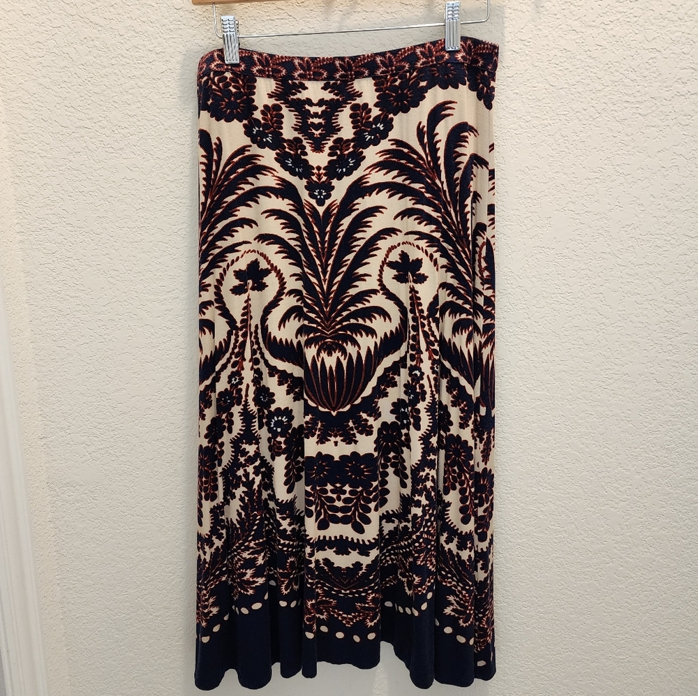 Anthropologie Plenty by Tracy Reese Size M Peyton Midi A-line Skirt